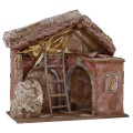 Capanna con archi cm 24x14,5x23,5 h per Natività da 10 cm