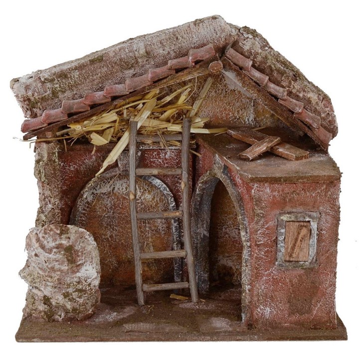 Cabaña con arcos de 24x14,5x23,5 cm de altura para Natividad de