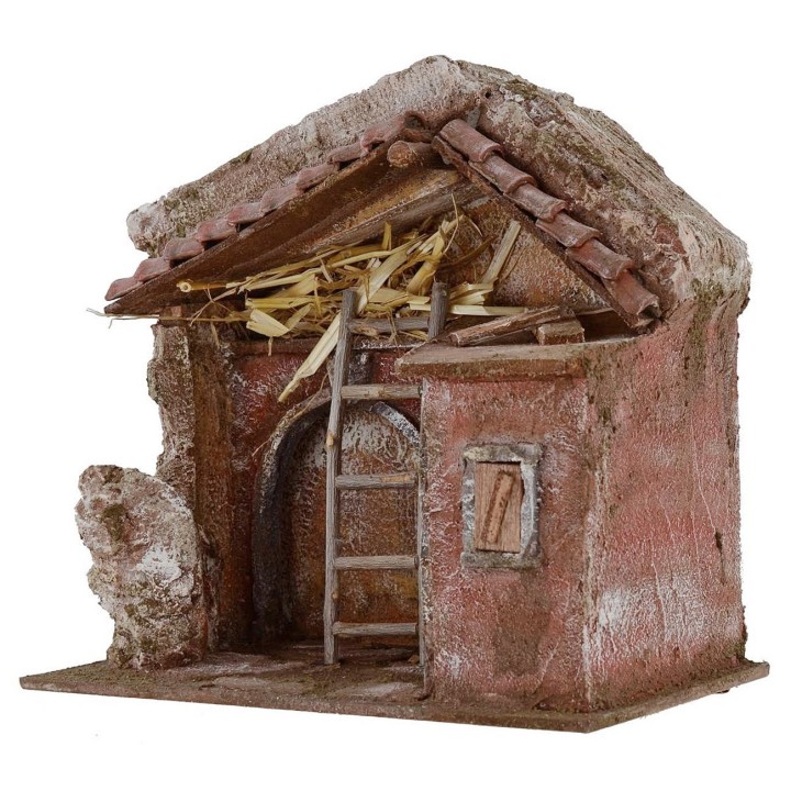 Hut with arcs cm 24x14, 5x23, 5 h for Nativity from 10 cm