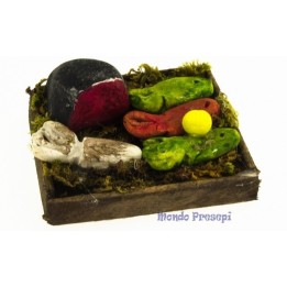 Caja de pescado mixto 5,5x4,5 -miniaturas para belén