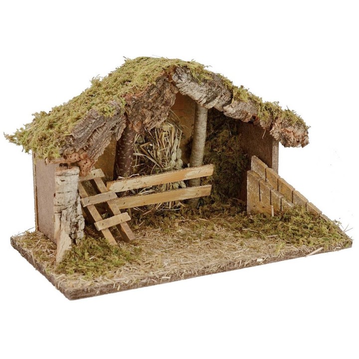 Cabaña para belén de 39x24x24 cm h