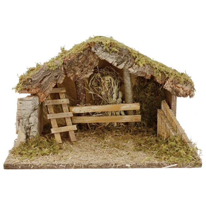 Cabaña para belén de 39x24x24 cm h