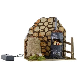 Ambientazione per castagnara con forno funzionante cm 15x10x14,5