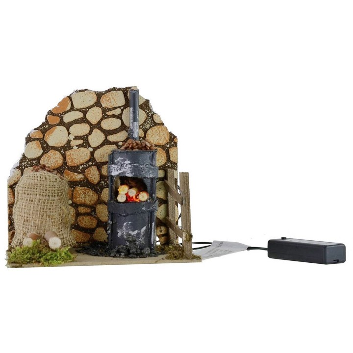 Setting for chestnuts with working oven 15x10x14.5 cm