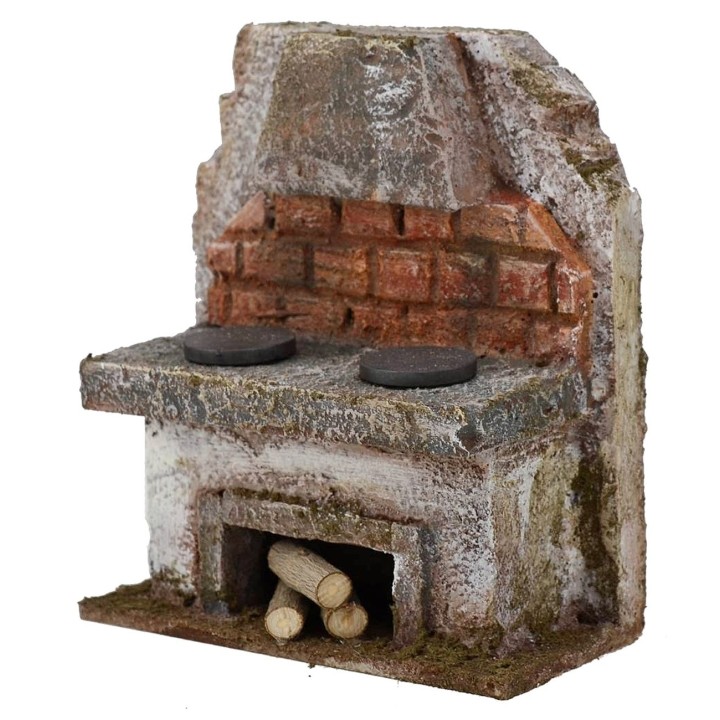 Cocina con campana para belén de 10x5x11,5 cm de altura para