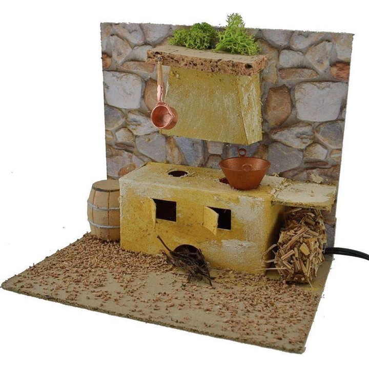 Cucina con forno funzionante cm 19x14x16 h.