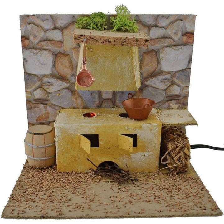 Kitchen with working oven cm 19x14x16 h.