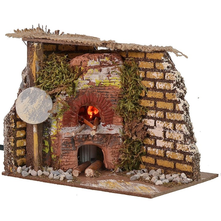 Forno angolare effetto fuoco cm 15x10x12 h