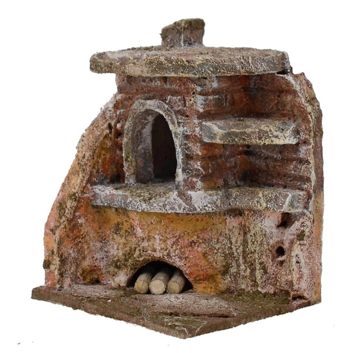 Forno angolare per presepe cm 7x6x8,5 h. 