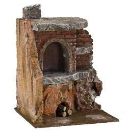 Forno angolare per presepe cm 11,5x10x15 h. 