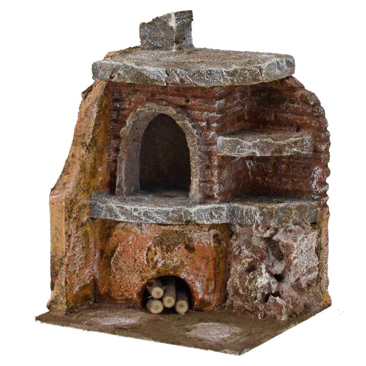 Forno angolare per presepe cm 11,5x10x15 h. 
