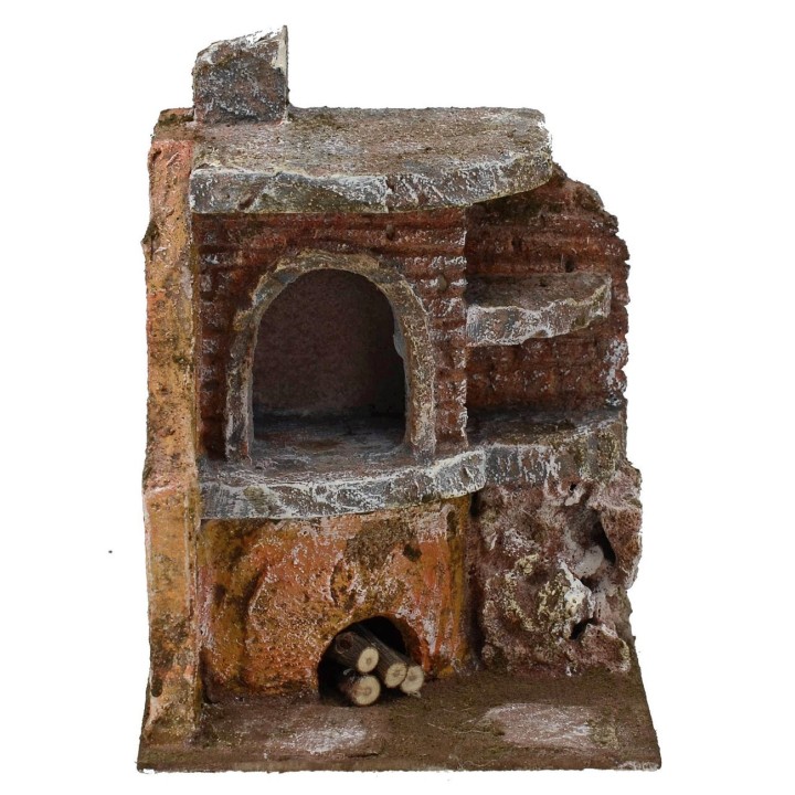 Forno angolare per presepe cm 11,5x10x15 h. 
