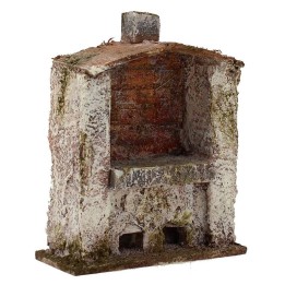 Horno con chimenea central para belén de 13x6x14 cm de altura