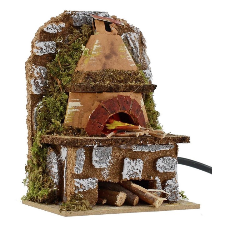 Forno in sughero funzionante cm 10x6x13 h