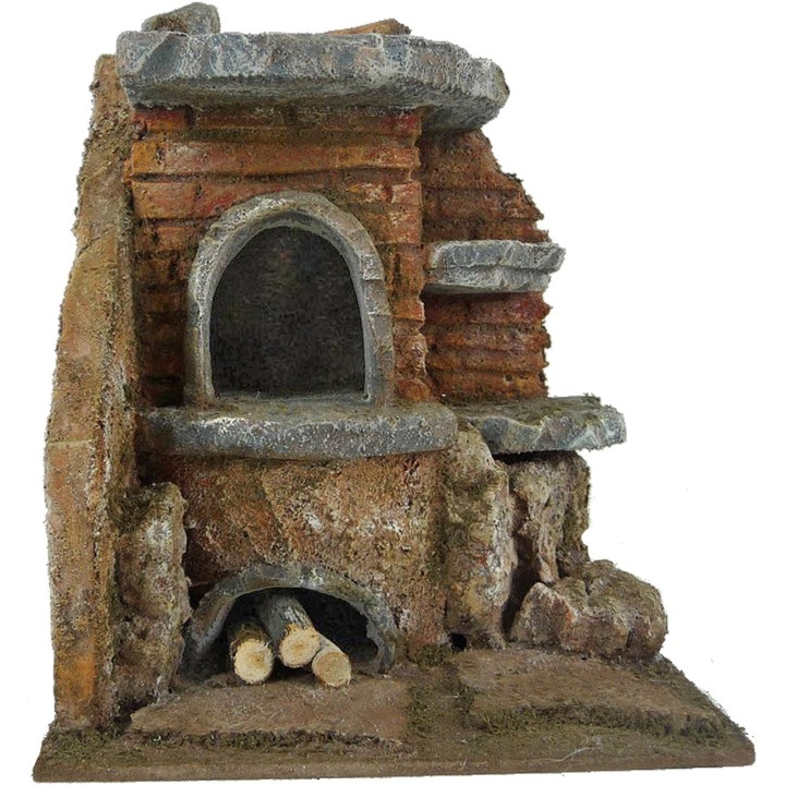 Forno per presepe cm 24x20x26,5 h per statue di 20 cm