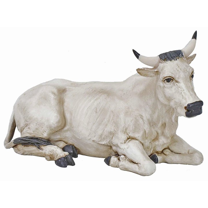 Bue corico blanco para estatuas 30 cm Pigini