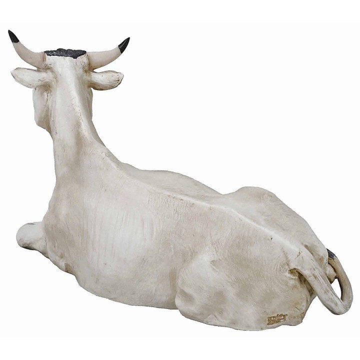 Bue corico blanco para estatuas 30 cm Pigini