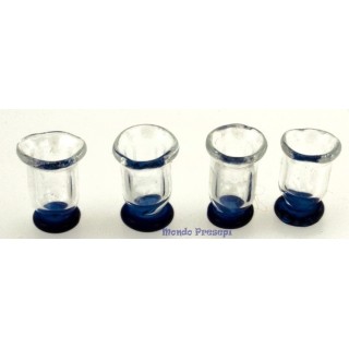 Juego de 4 vasos de vidrio
