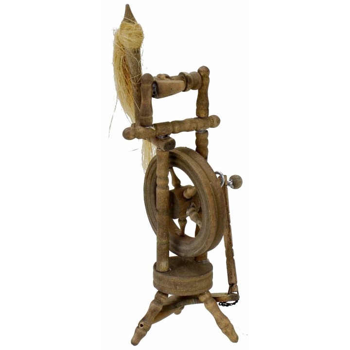 Wooden spinning wheel