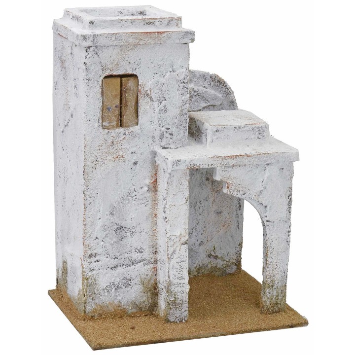 Casa árabe con pórtico de 19,5x14,5x26,5 cm h