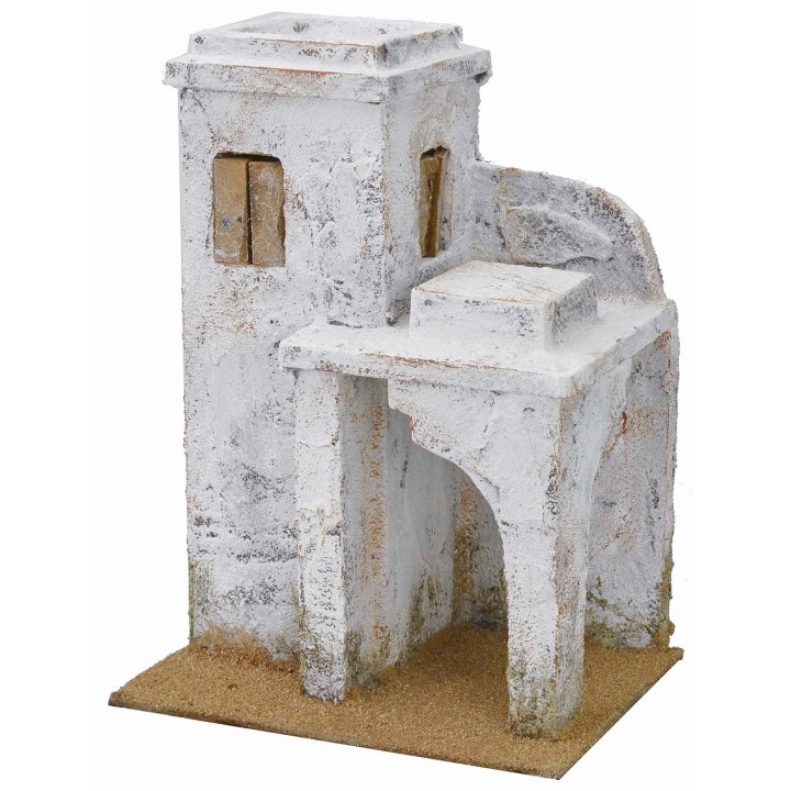Casa árabe con pórtico de 19,5x14,5x26,5 cm h