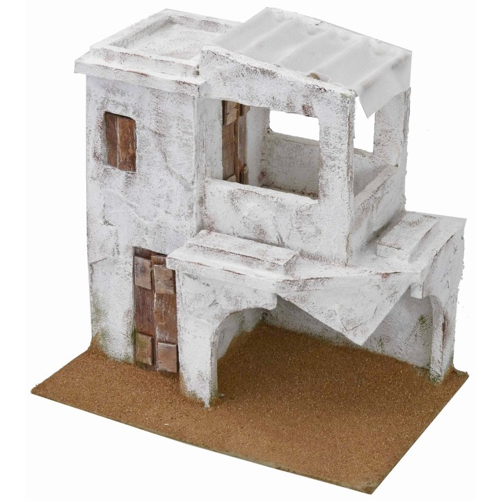 Arab house with portico cm 29x19x28, 5 h