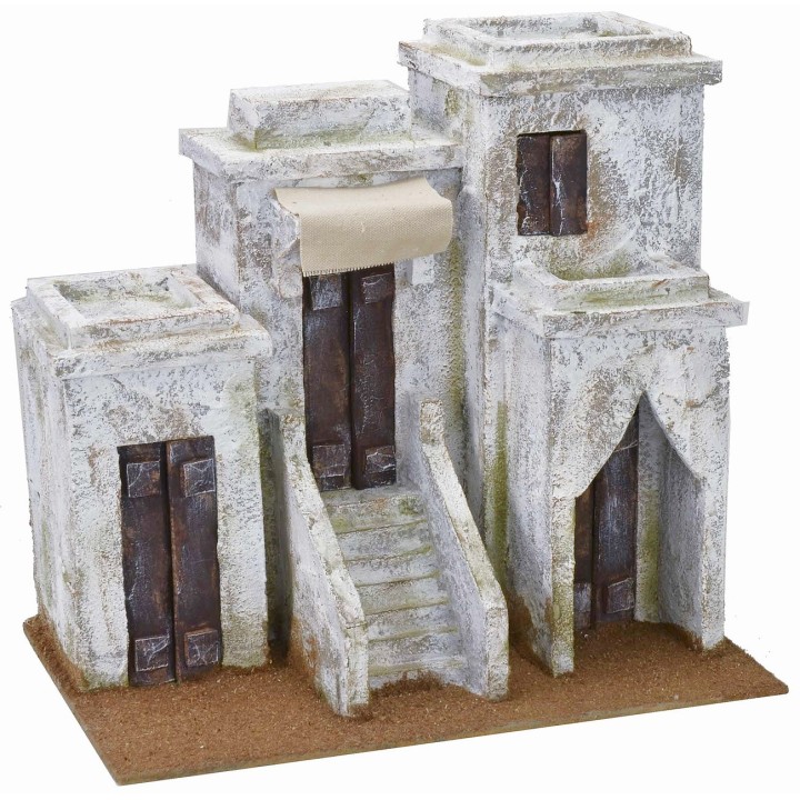 Palazzo arabo con scalinata e cupola cm 29,5x19,5x26,5 h