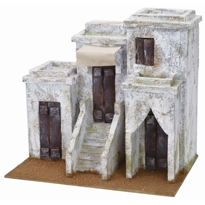Palazzo arabo con scalinata e cupola cm 29,5x19,5x26,5 h