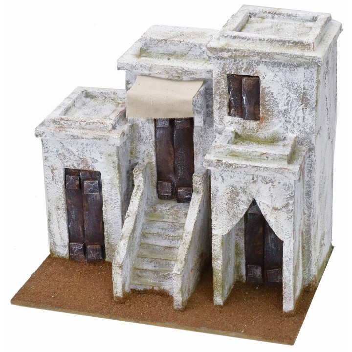 Palazzo arabo con scalinata e cupola cm 29,5x19,5x26,5 h