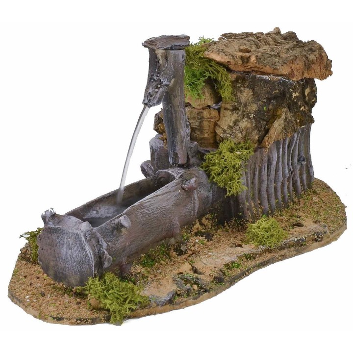 Working trunk fountain 14x25x13 cm h