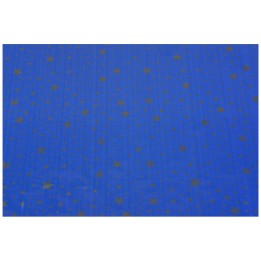 Sky paper for nativity scene with gold stars 100x70 cm