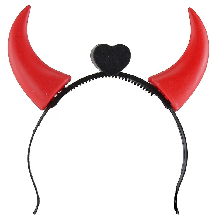Headband with illuminated horns for Halloween