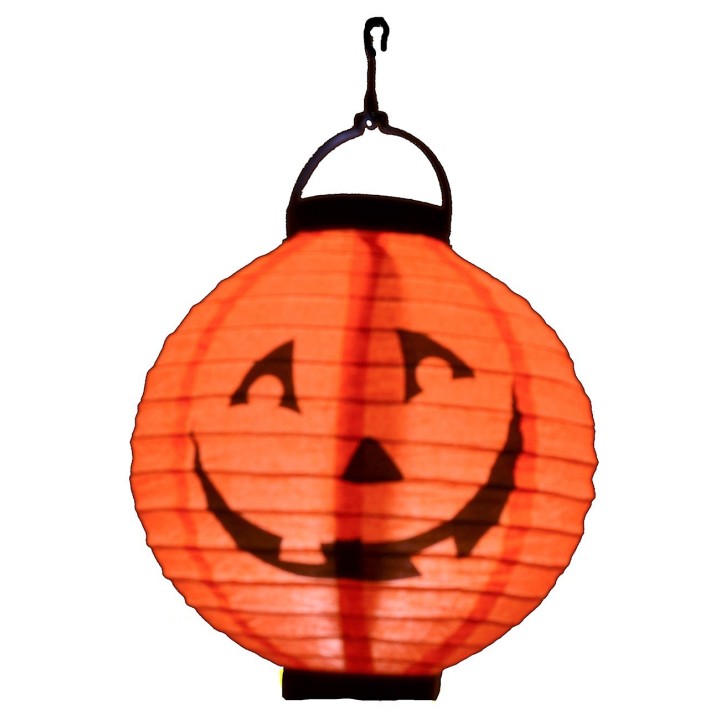 Round illuminated paper lantern for Halloween ø 20 cm