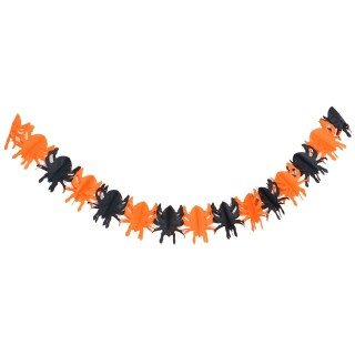 Guirnalda con arañas para Halloween 2 m.