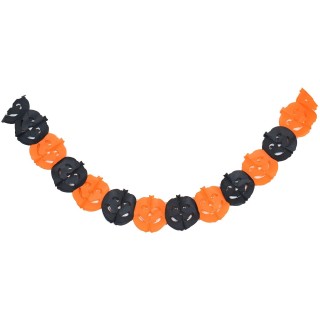 Guirnalda con calabazas para Halloween 2,75 m.