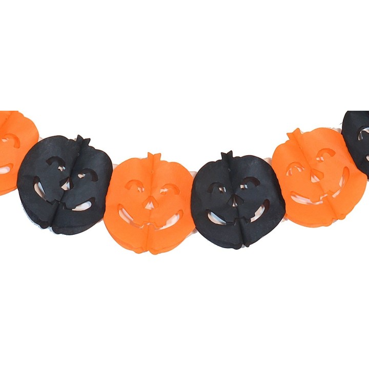 Festone con zucche per Halloween 2,75 mt.