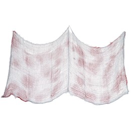 Grey-red spider web for Halloween 183x76 cm h
