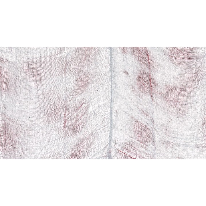 Telaraña gris-roja para Halloween cm 183x76 h