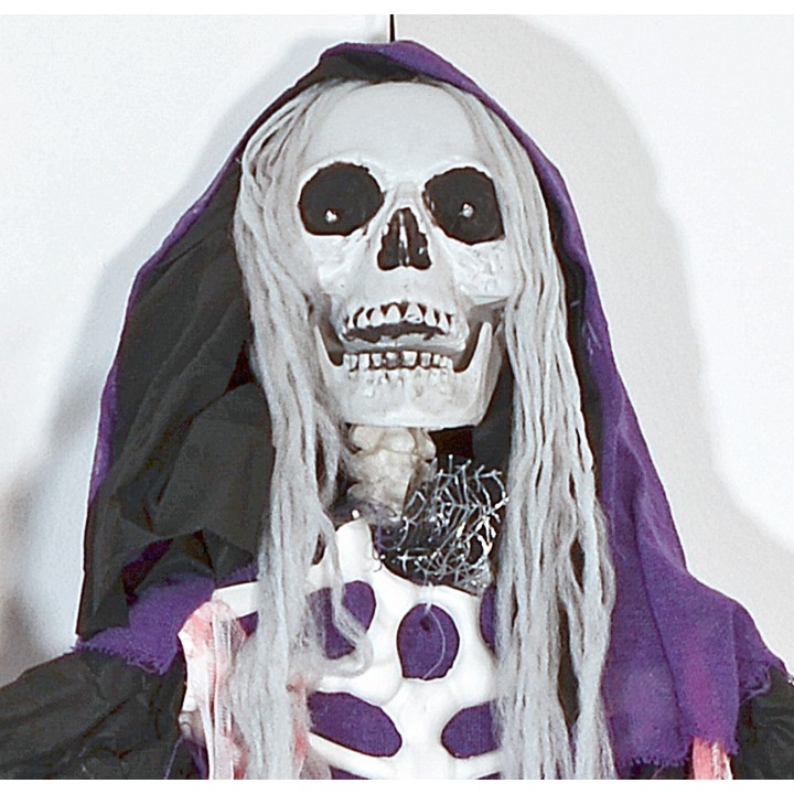 Appendino mostro fantasma con luci e suono Halloween h 160 cm