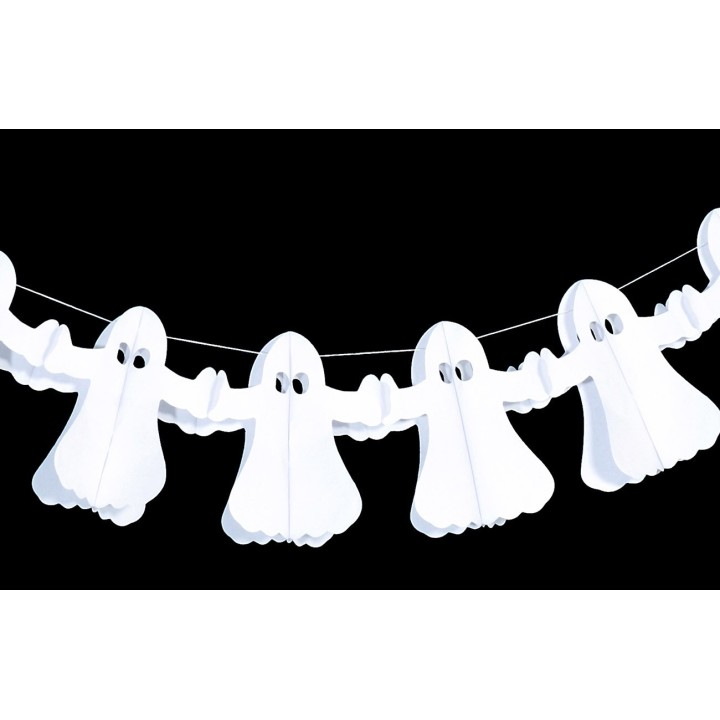 Festone con fantasmi per Halloween 2 mt.