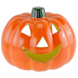 Pumpkin candle holder for Halloween cm 18x15 h