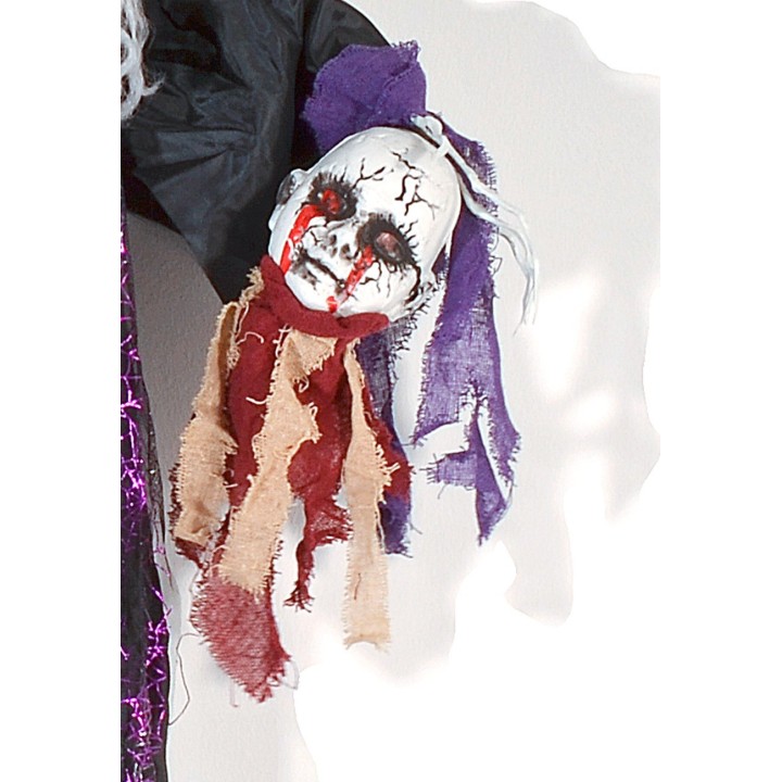 Mostro fantasma con testa in mano luci e suoni Halloween h 185