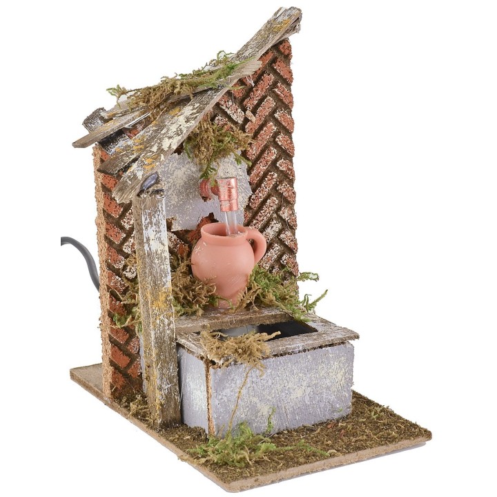 Working fountain with jug 10x15x17 cm h