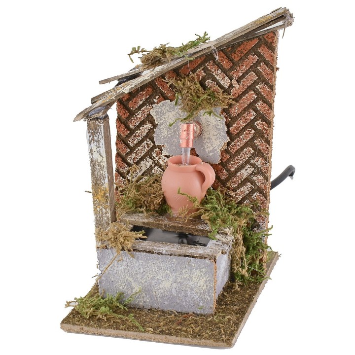 Working fountain with jug 10x15x17 cm h