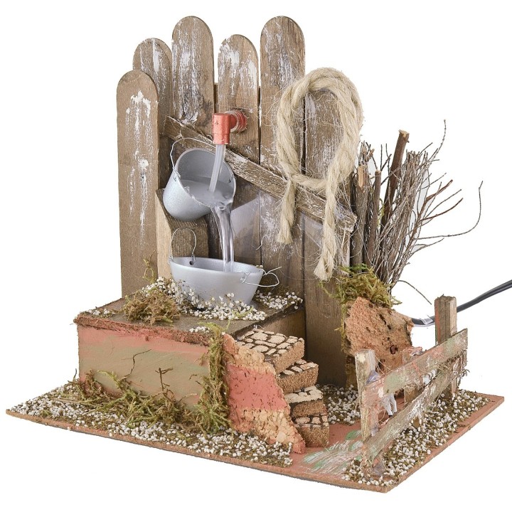 Fuente funcional con cubos de 20x14x19 cm h