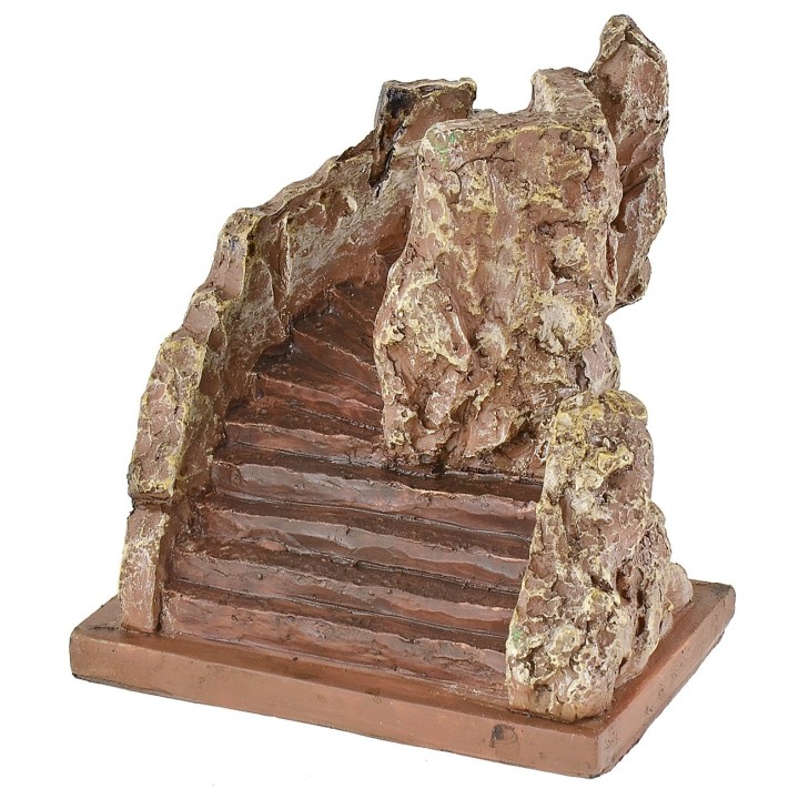 Escalera en resina entre las rocas cm 9,5x6,5x10,5 h