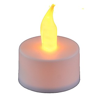 Vela blanca ø 3,7 cm con llama tealight a batería