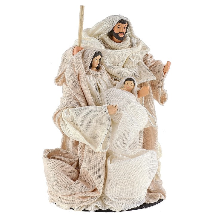 Nacimiento con ropa de tela cm ø 10x16,5 h