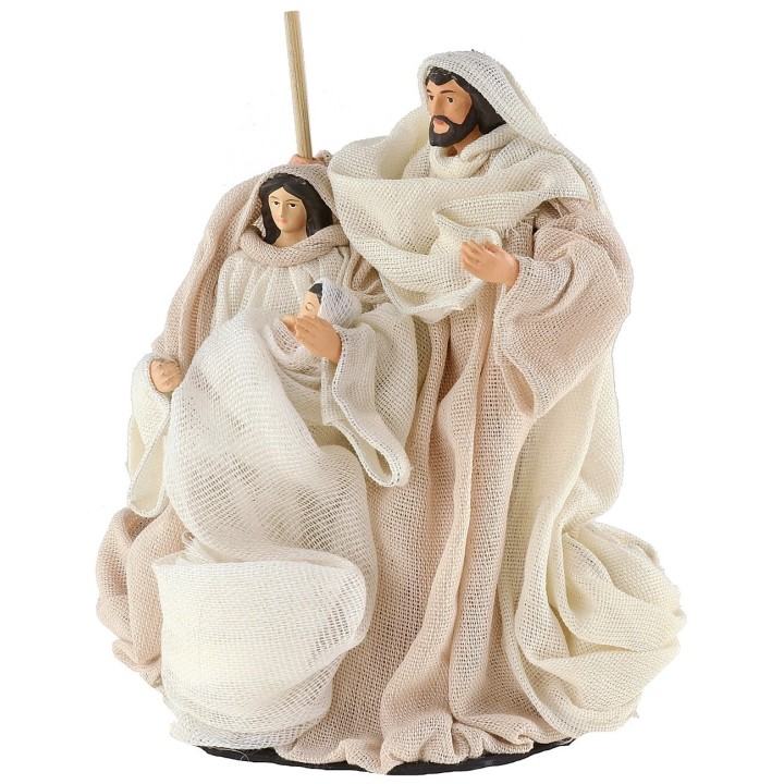 Nativity with fabric clothes cm ø 10x16.5 h