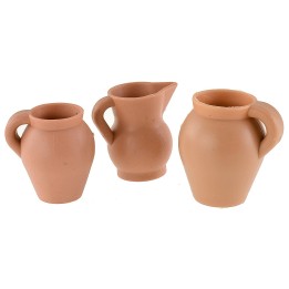 Conjunto de 3 ánforas h 3-3,5 cm